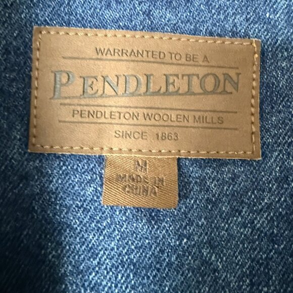 Vintage Pendleton Denim Wool Sleeveless Jacket - Picture 4 of 5